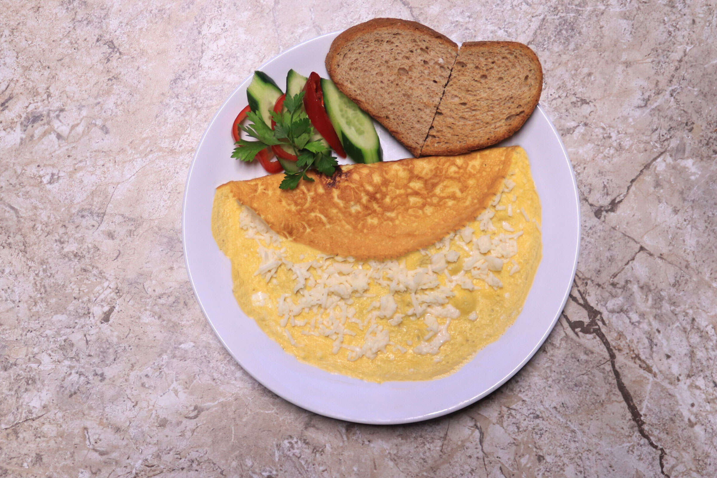 Beyaz Peynirli Kapyalı Omlet