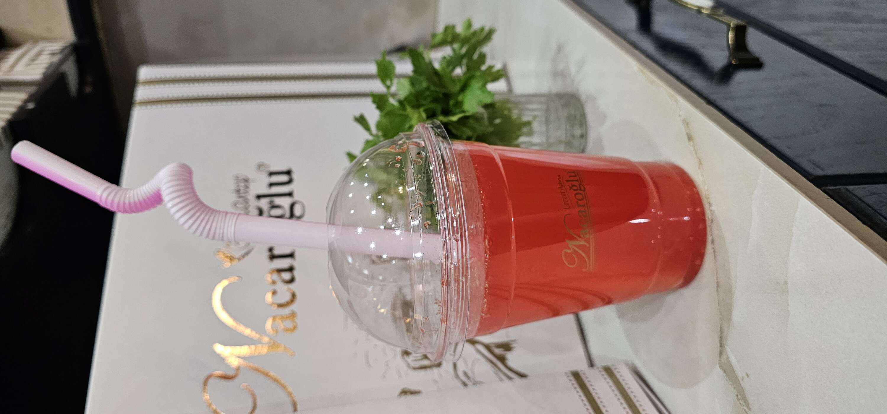 Strawberry bubble tea