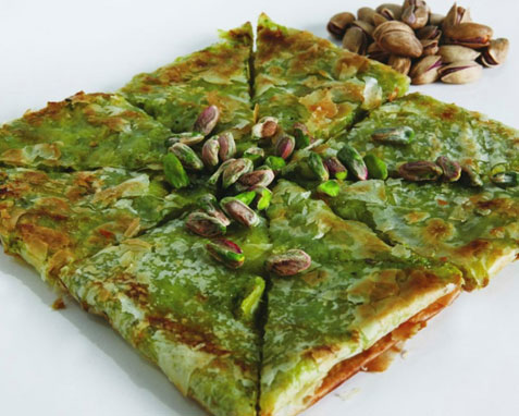 Chocolate leaf katmer
