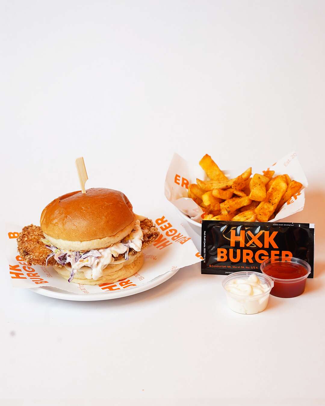 WITH GARLİC CHICKEN BURGER 