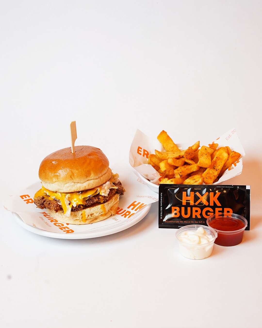 WITH MUSTART CHICKEN BURGER 