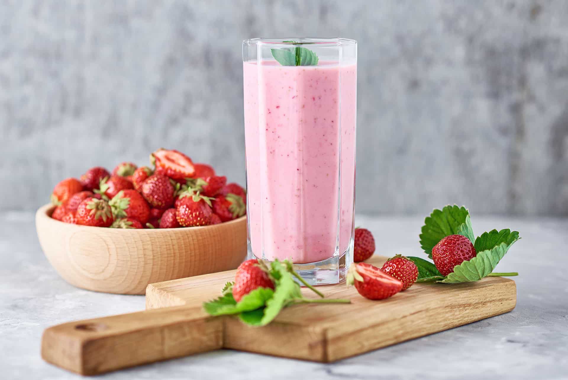 Çilekli Milkshake 