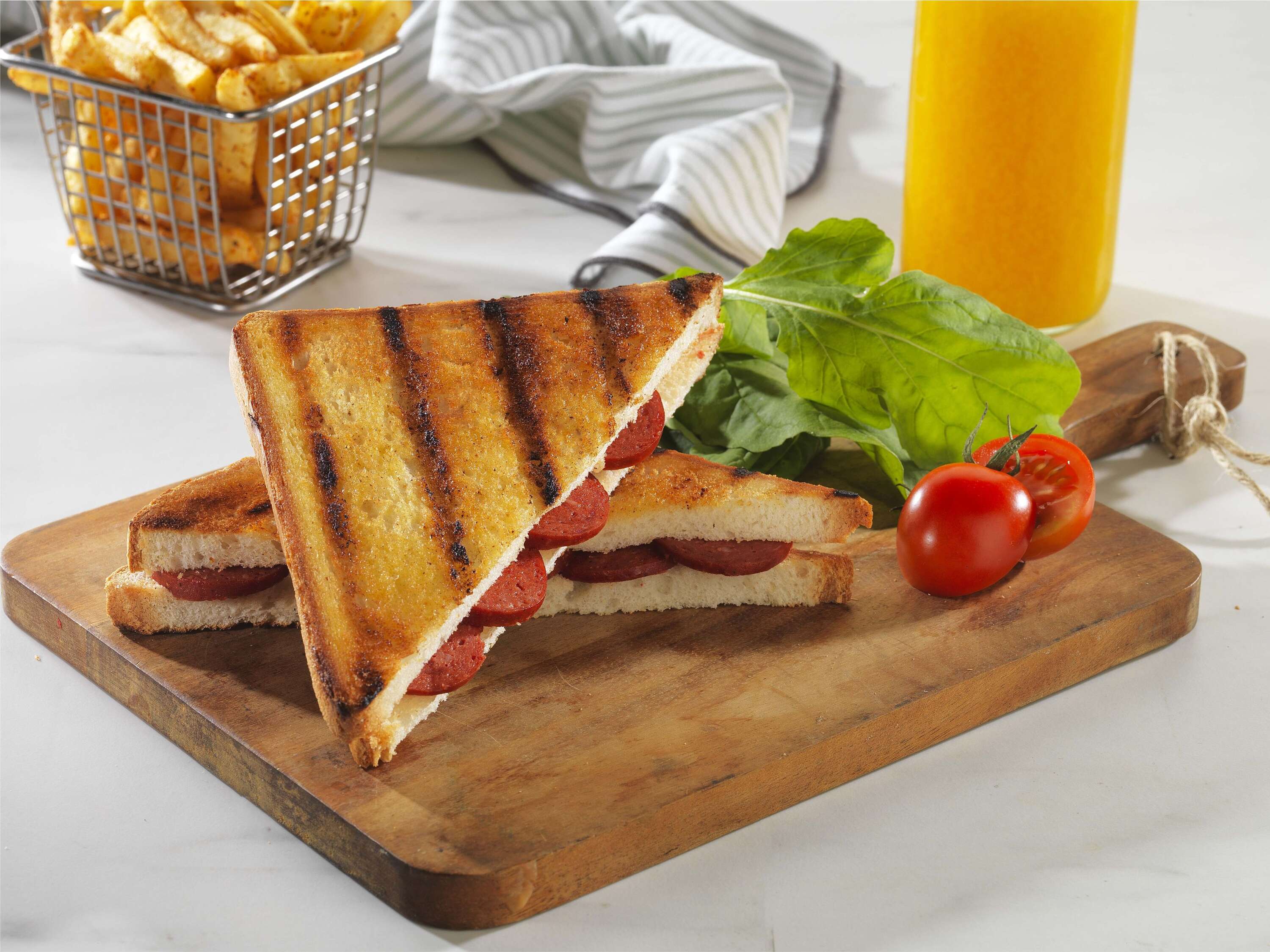 Sucuk and Kaşar Toast