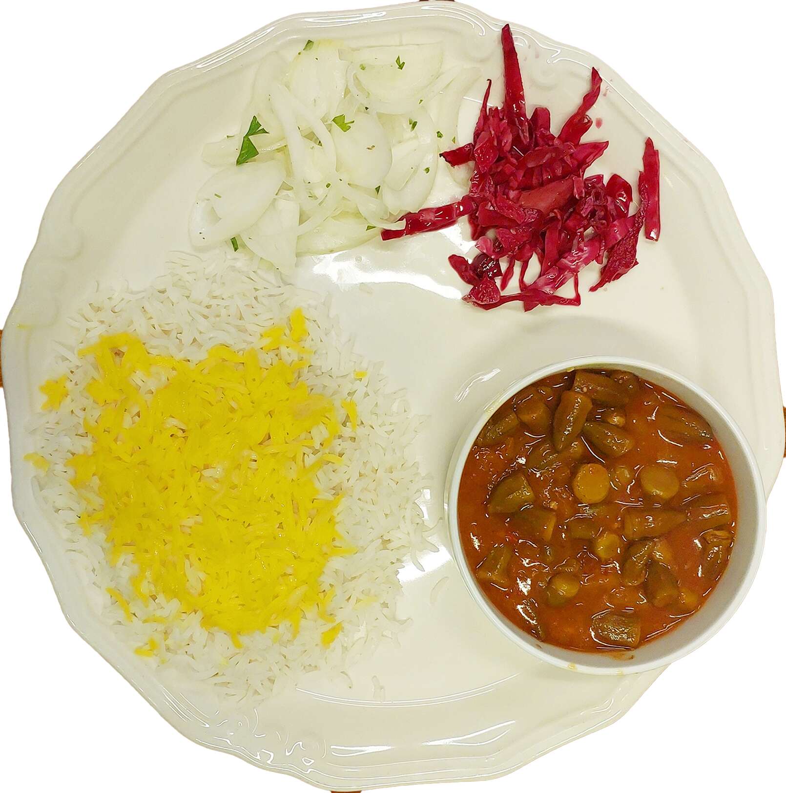 Bamya Yemeği + Safranlı Pilav