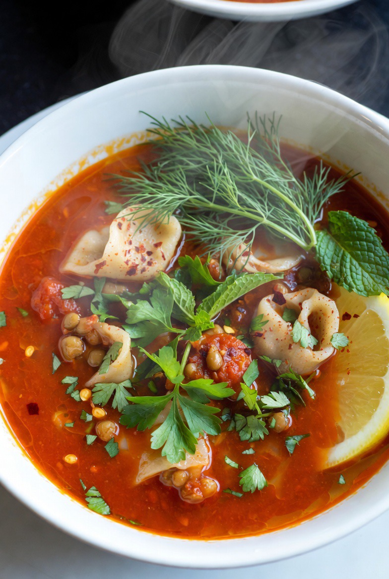 Vegan Mantı Çorbası