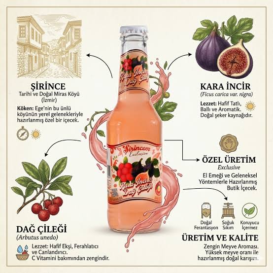Şirincem Black Fig and Wild Strawberry Soda