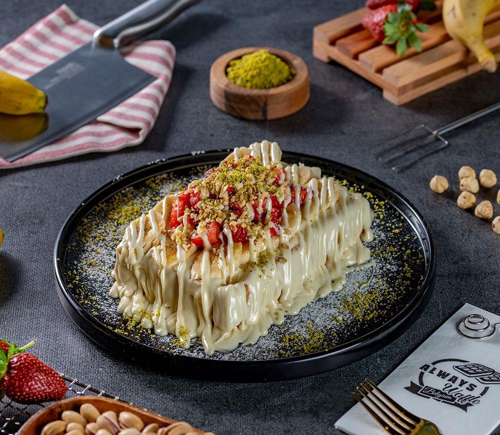 BEYAZ ÇİKOLATALI WAFFLE ÇİFT KİŞİLİK