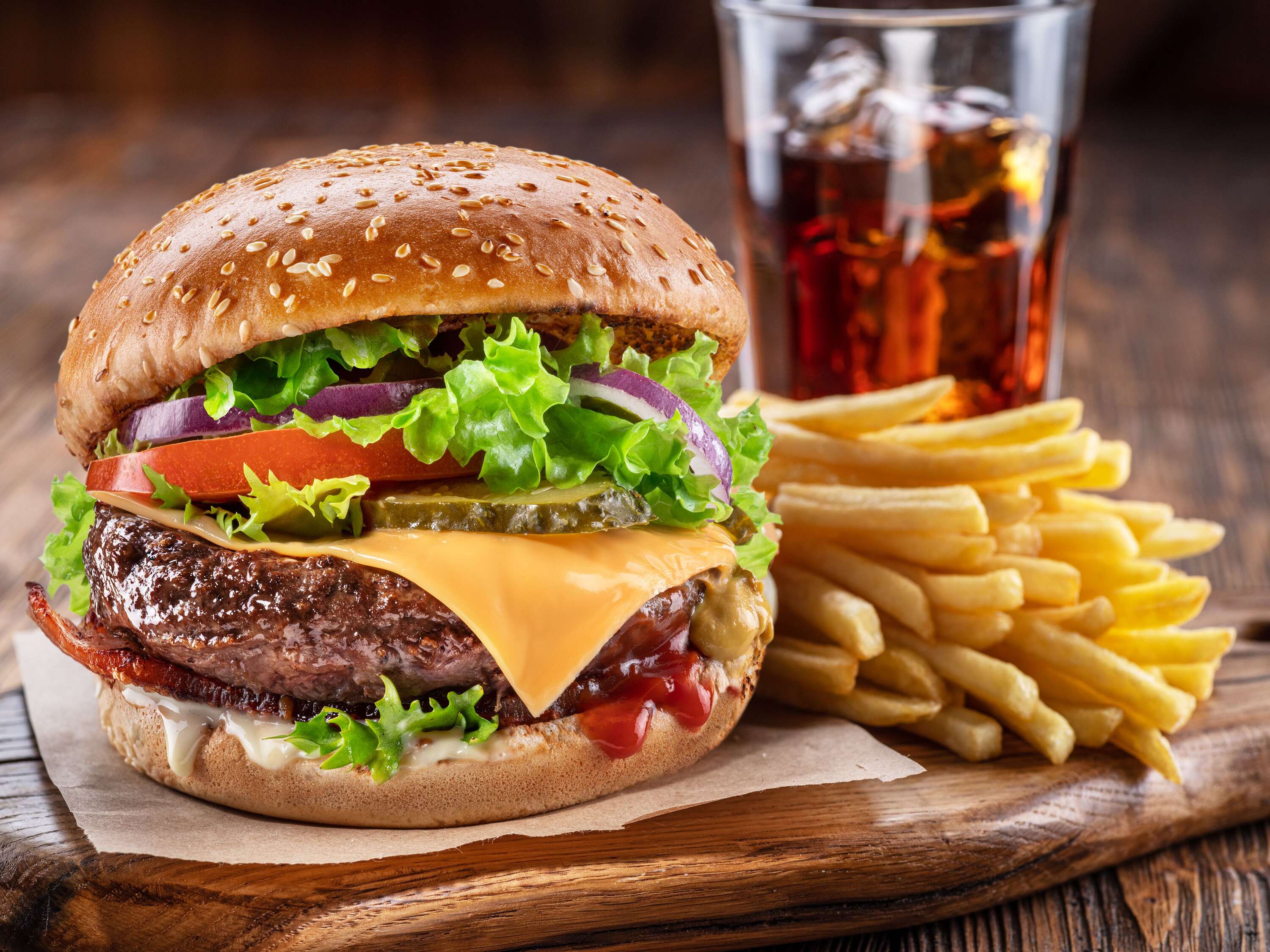 Et burger menü