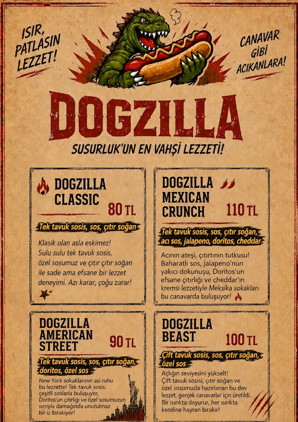 Hot Dogzillas