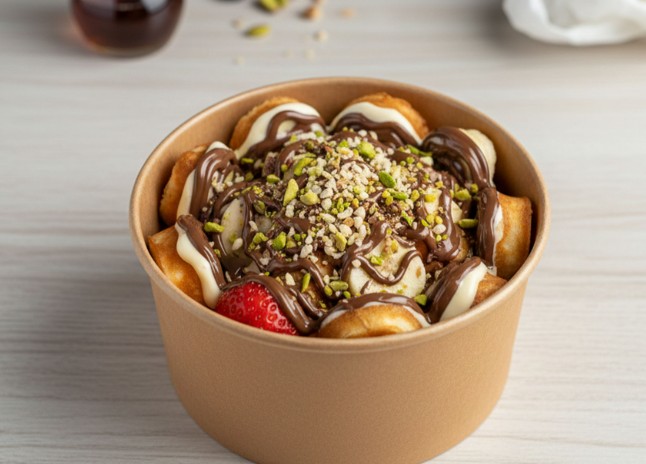 KOVA WAFFLE + İÇEÇEK 