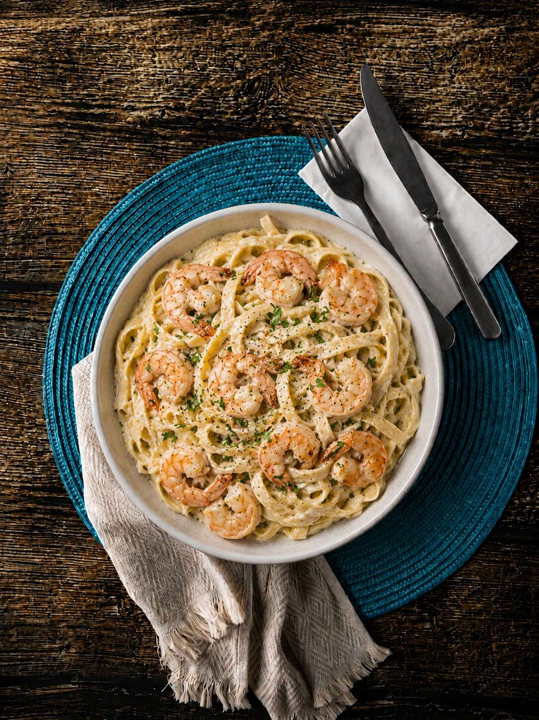 KARİDESLİ FETTUCCİNE