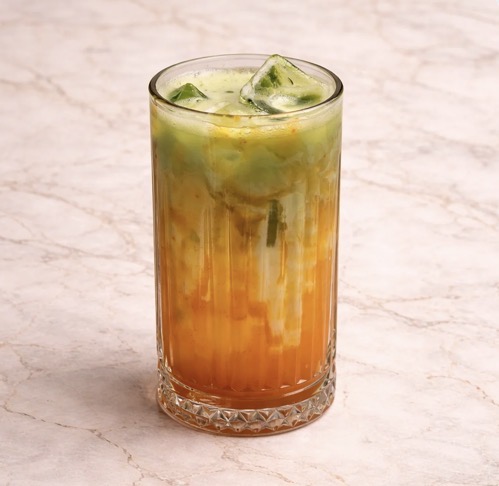 Iced Mango Matcha Latte
