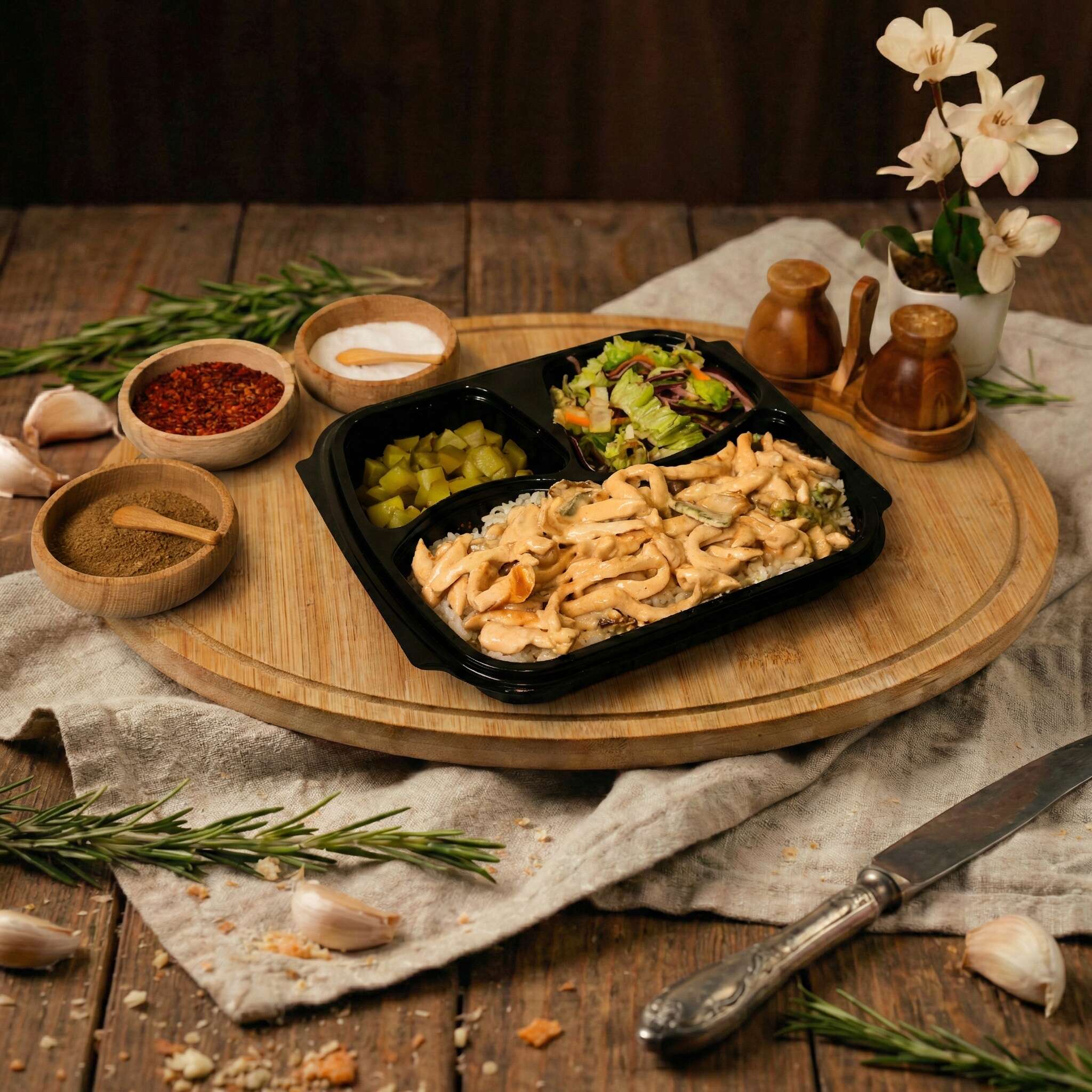 Soya Soslu Tavuk Menü