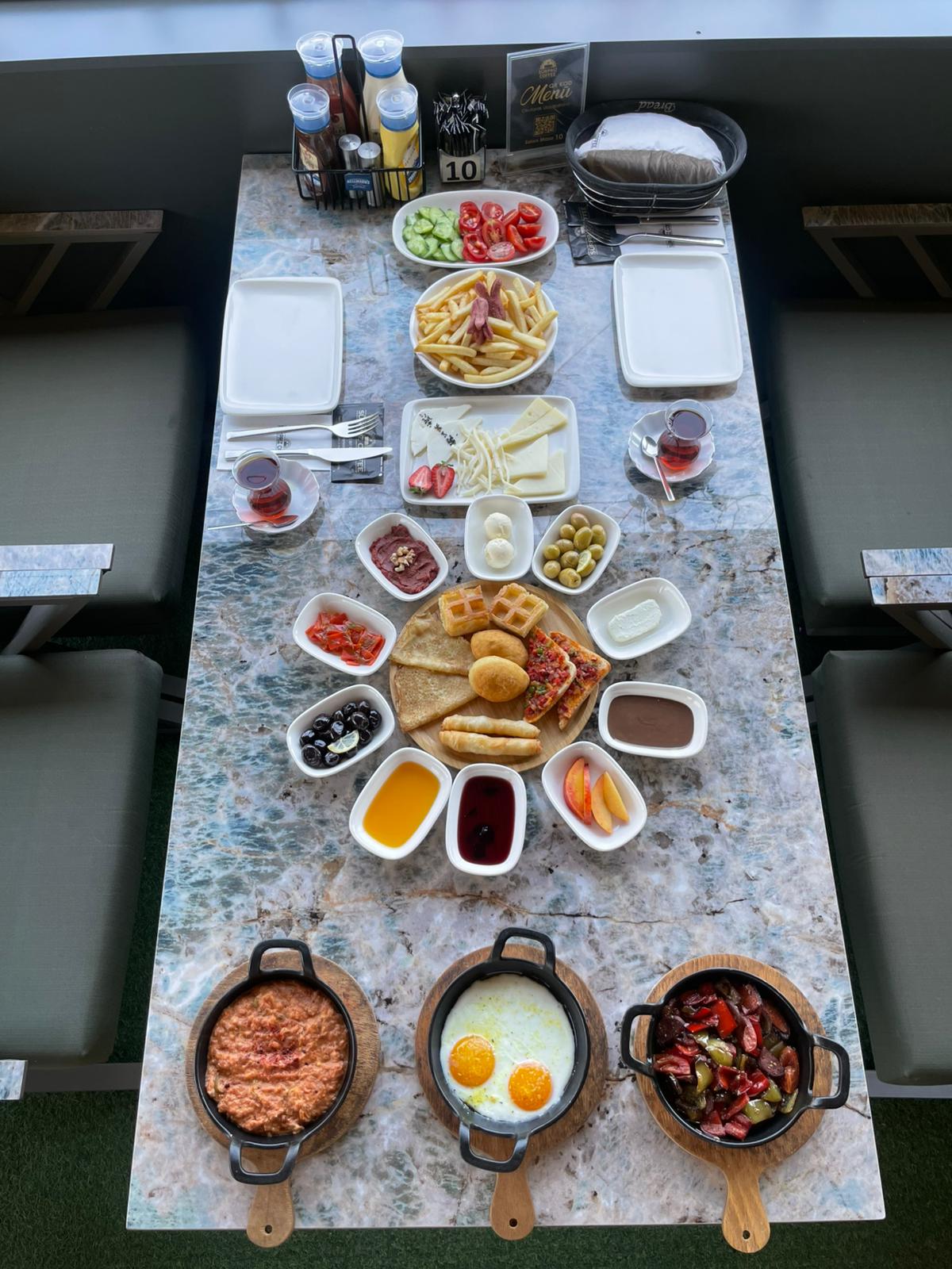 Turkish breakfast spread