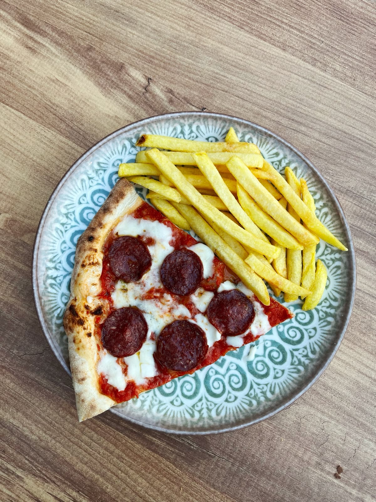 Dilim Pizza + Patates Kızartması