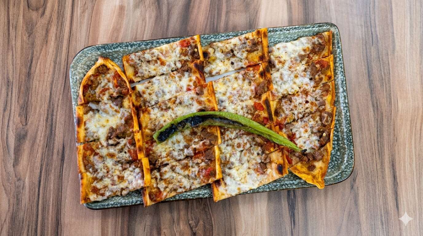 Kuşbaşılı Kaşarlı Pide