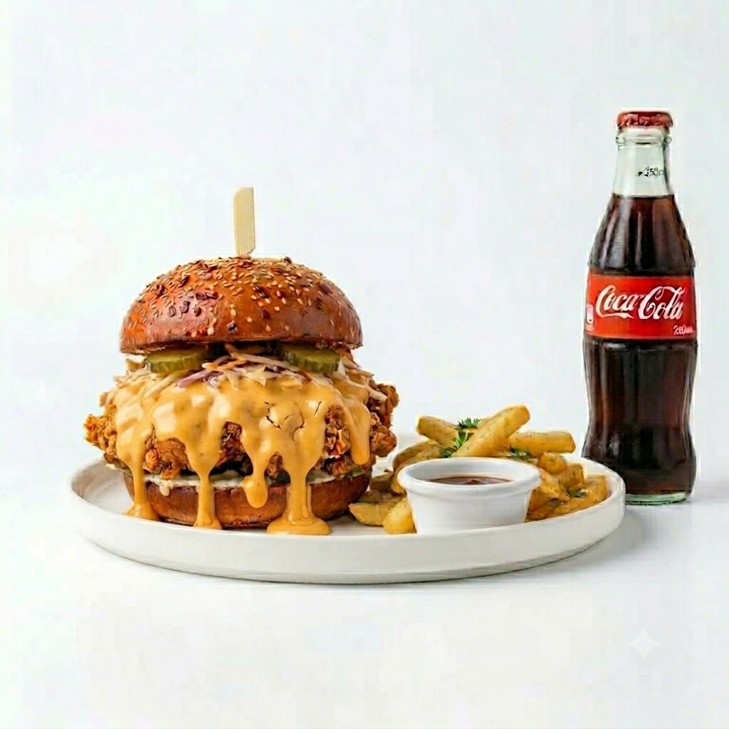 CHEDDAR SOSLU CRİSPY'S BURGER MENÜ