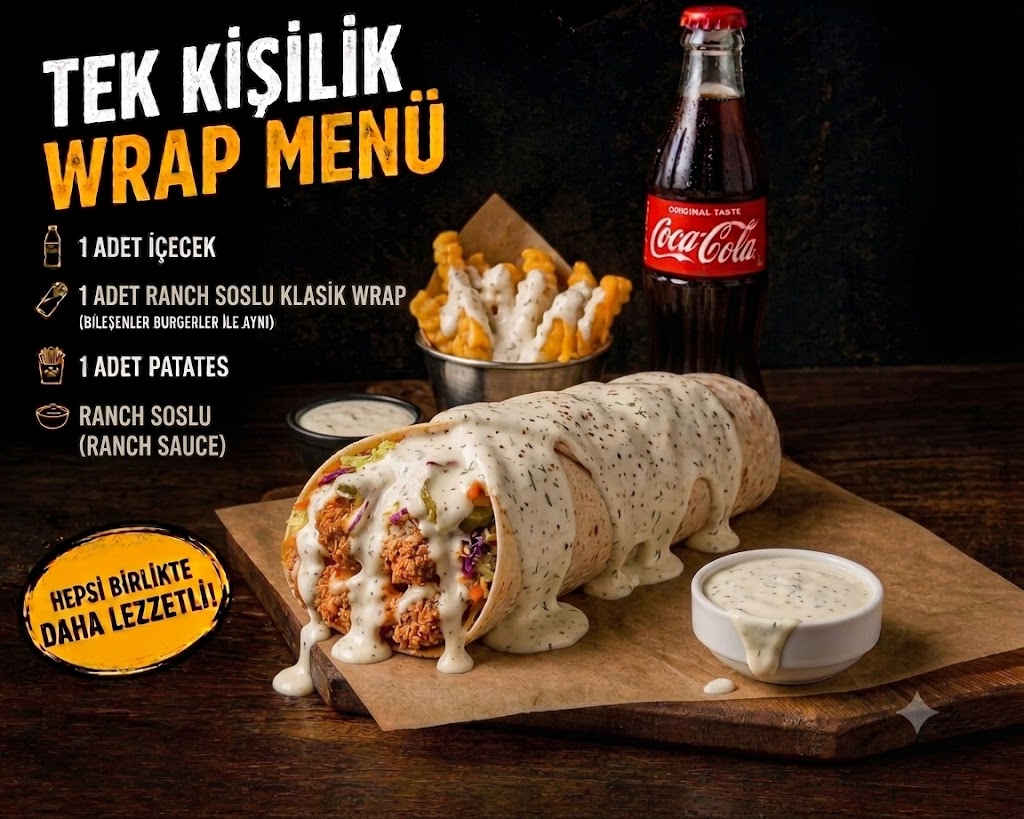 RANCH SOSLU WRAP MENÜ
