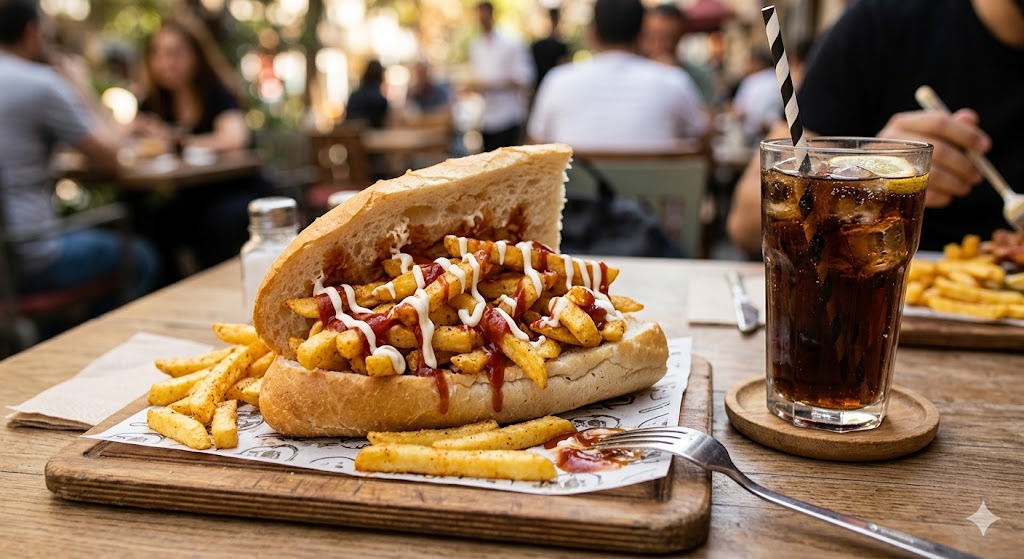Patso  , French fries sandwich , сэндвич с картошкой фри