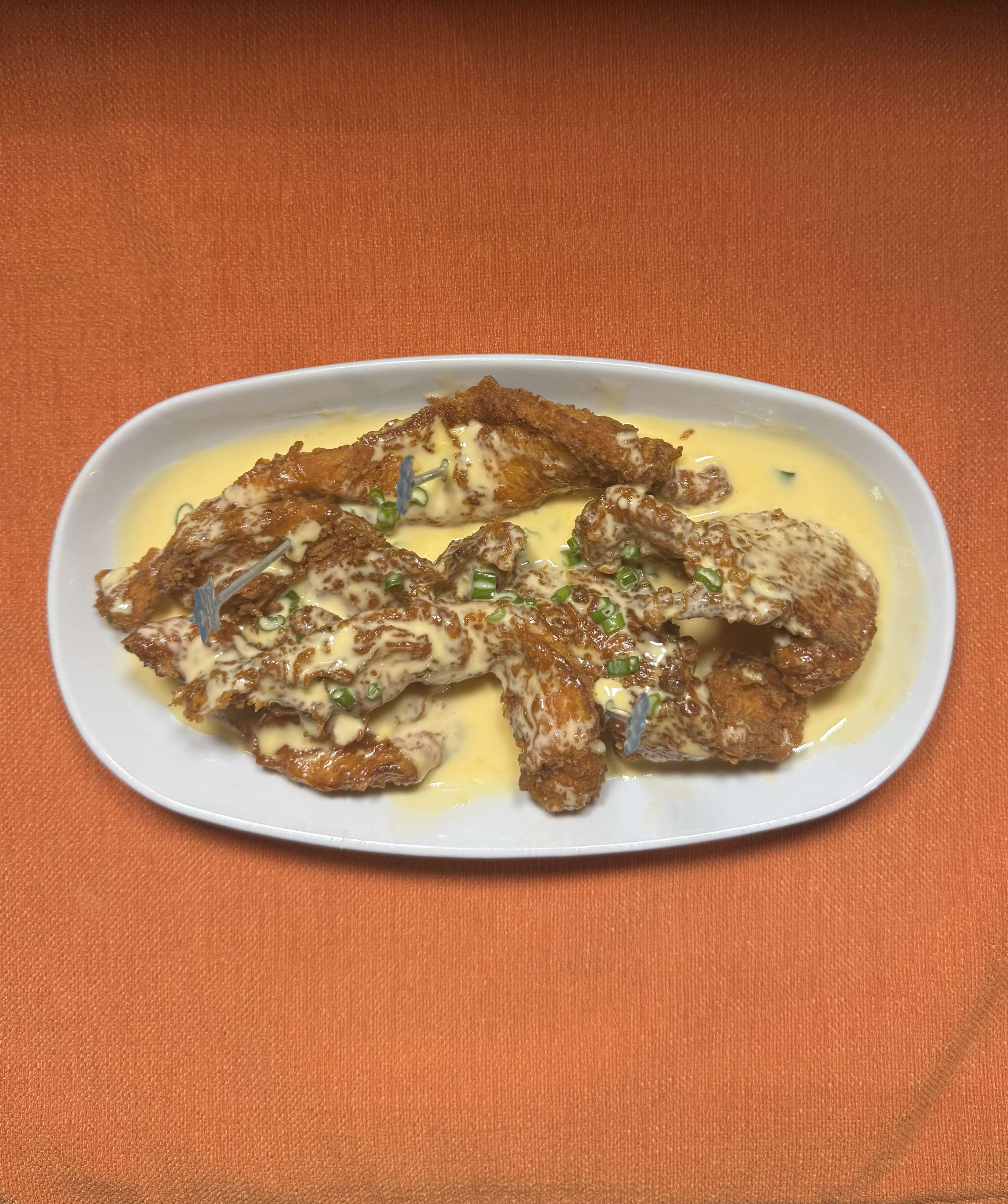 Cheddar Soslu Çıtır Tavuk / Crispy Chicken 