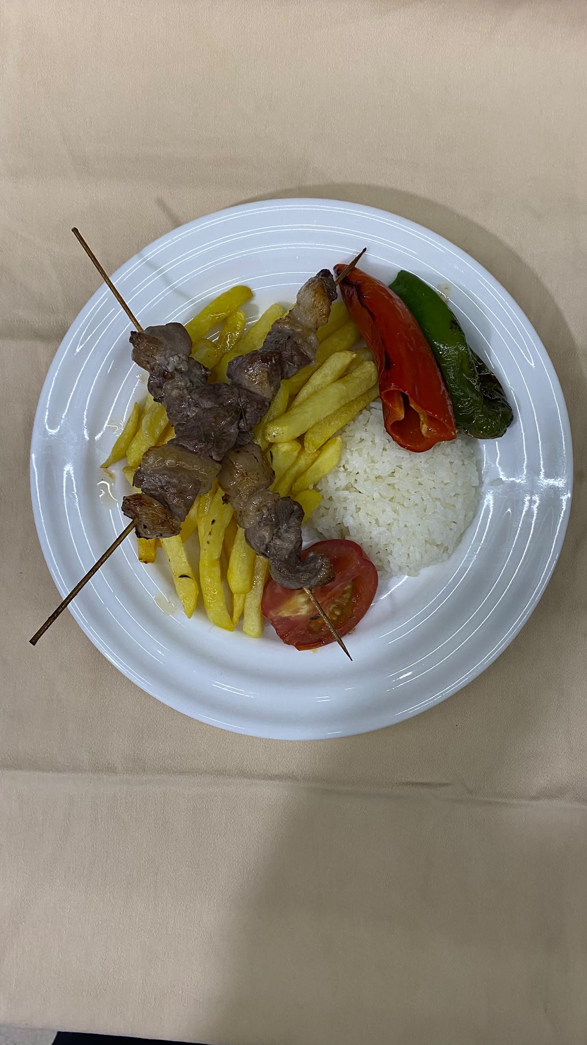 Lamb shish kebab