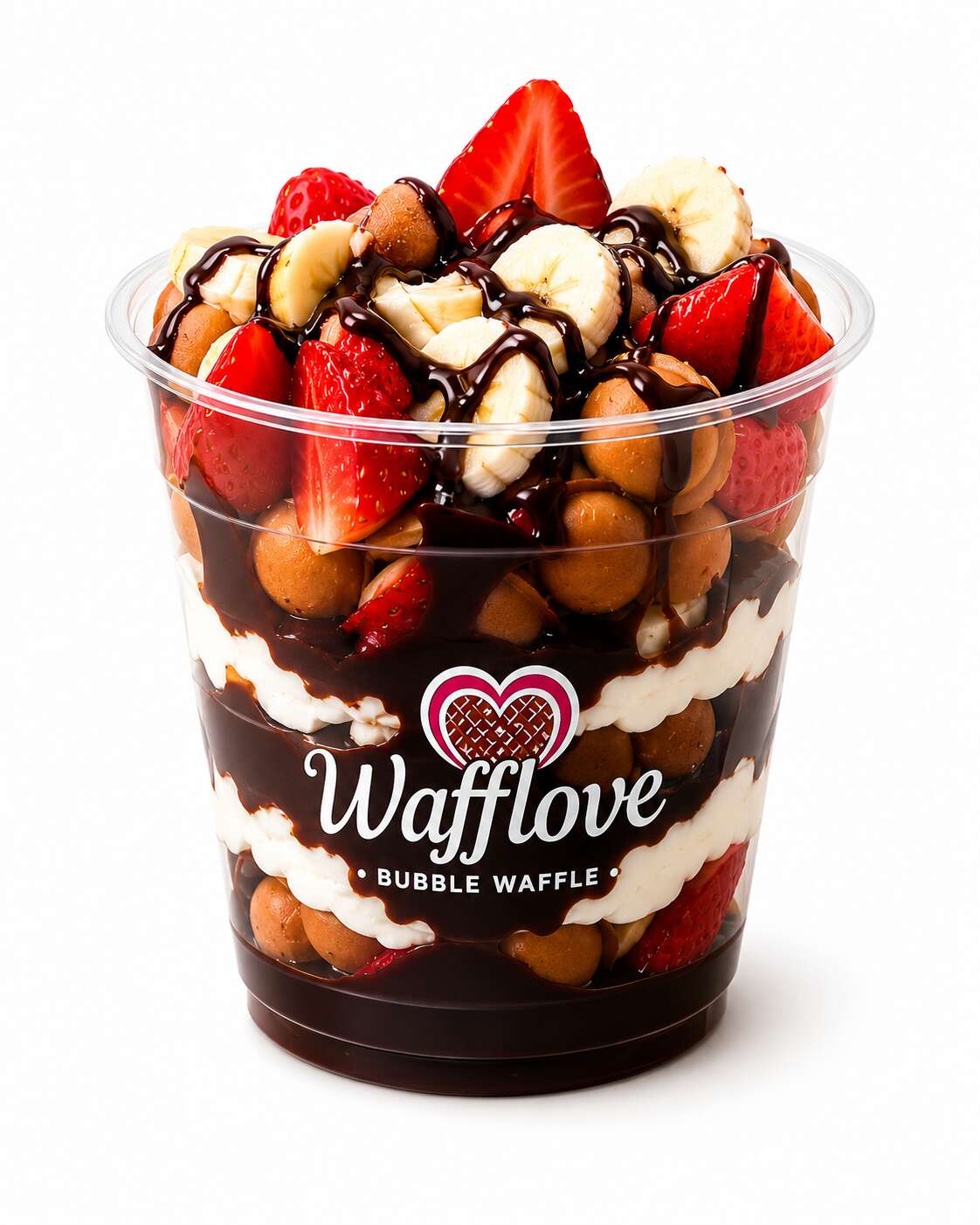 Küçük bardak waffle 