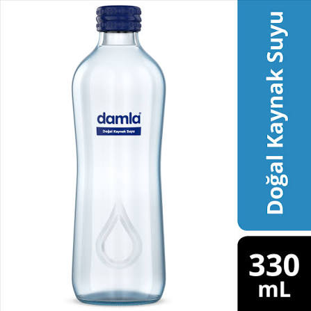 Glass-bottled water