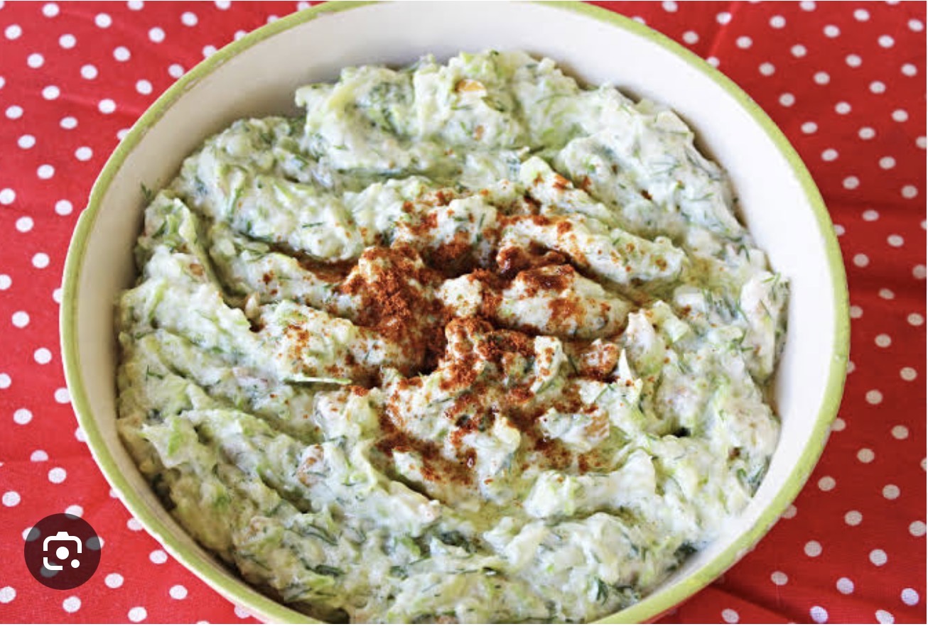 Zucchini with Yogurt and Walnuts