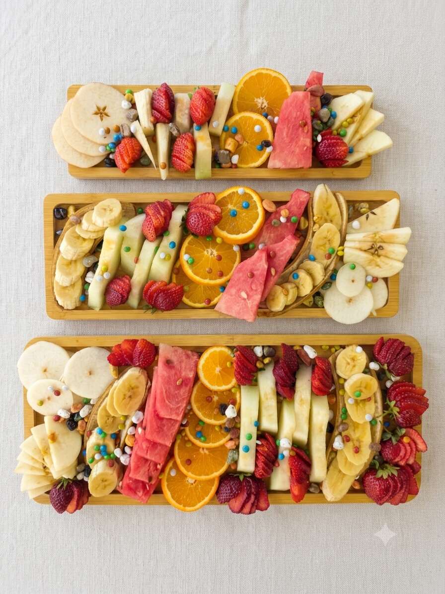 Premium fruit platter for 3