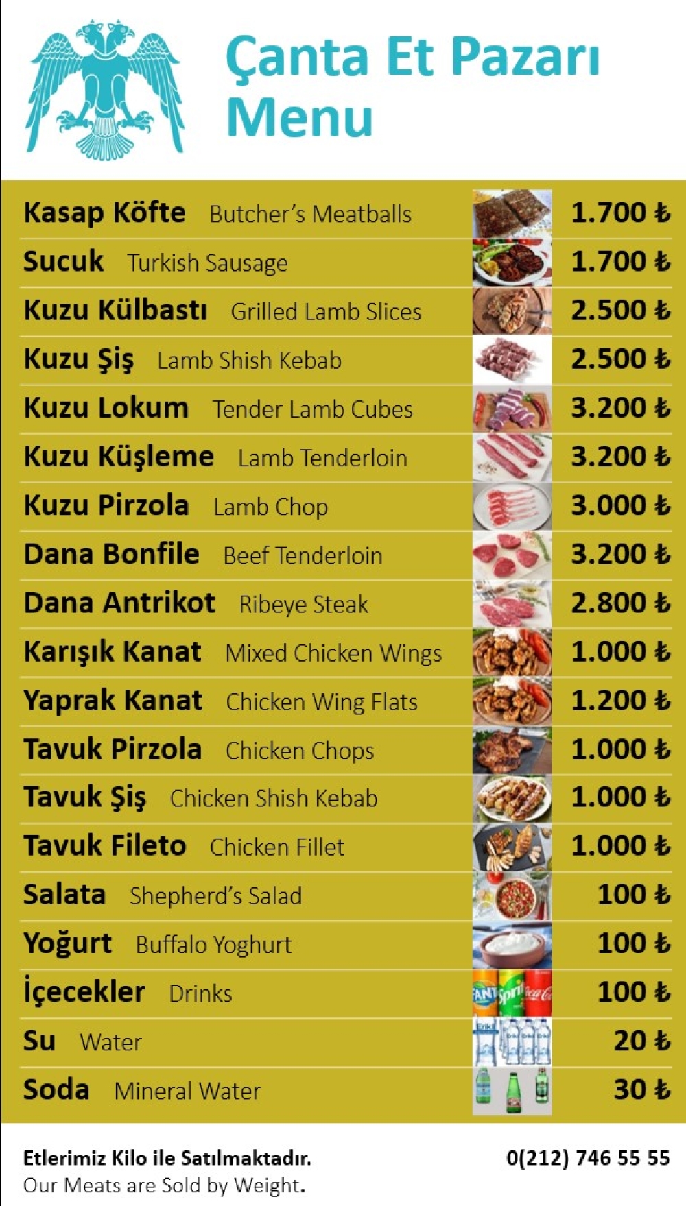 Çanta Et Menü