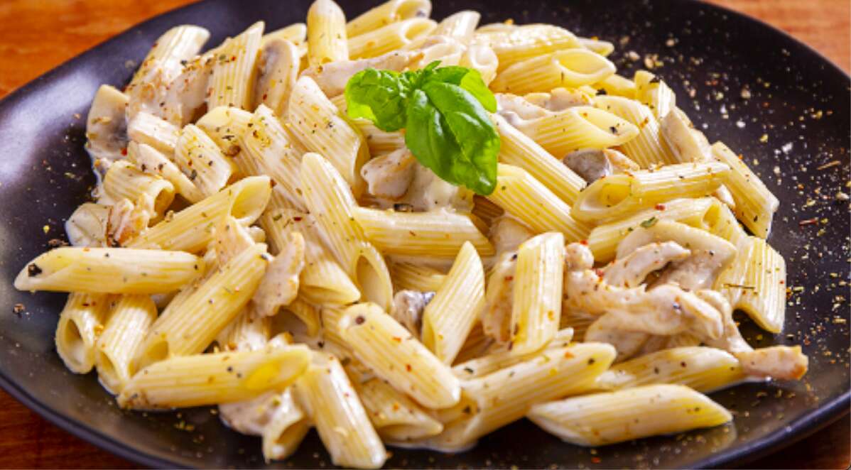 Mısır ve Mantarlı Penne