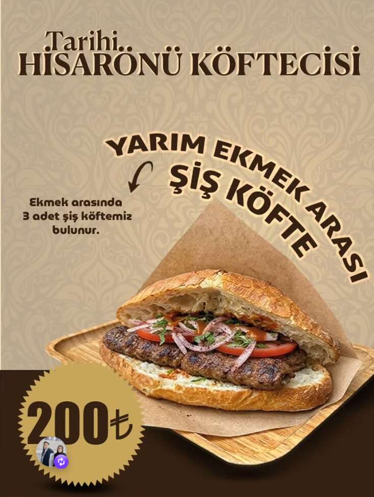 Ekmek arası acılı arap köfte