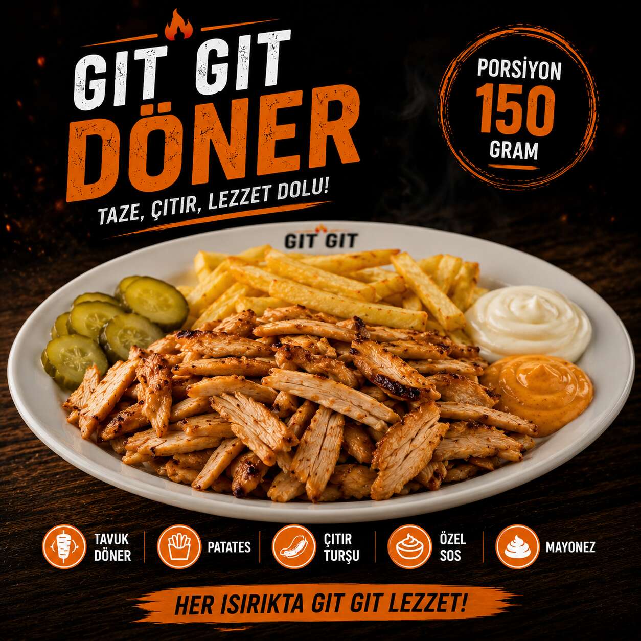 Gıt-Gıt Tavuk Döner Servis