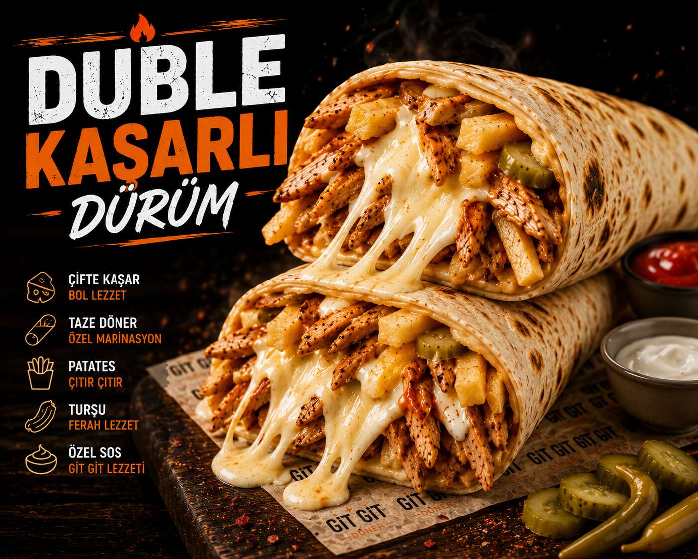 👑 Duble Kaşarlı Gıt Gıt