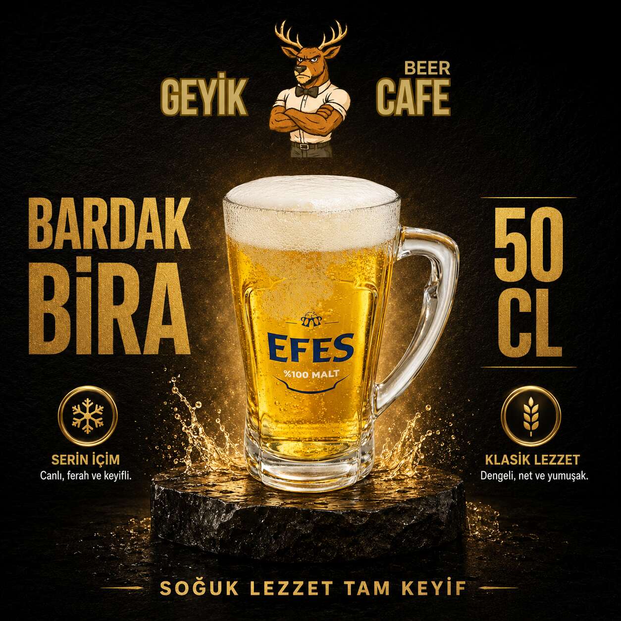Glass beer 50 cl