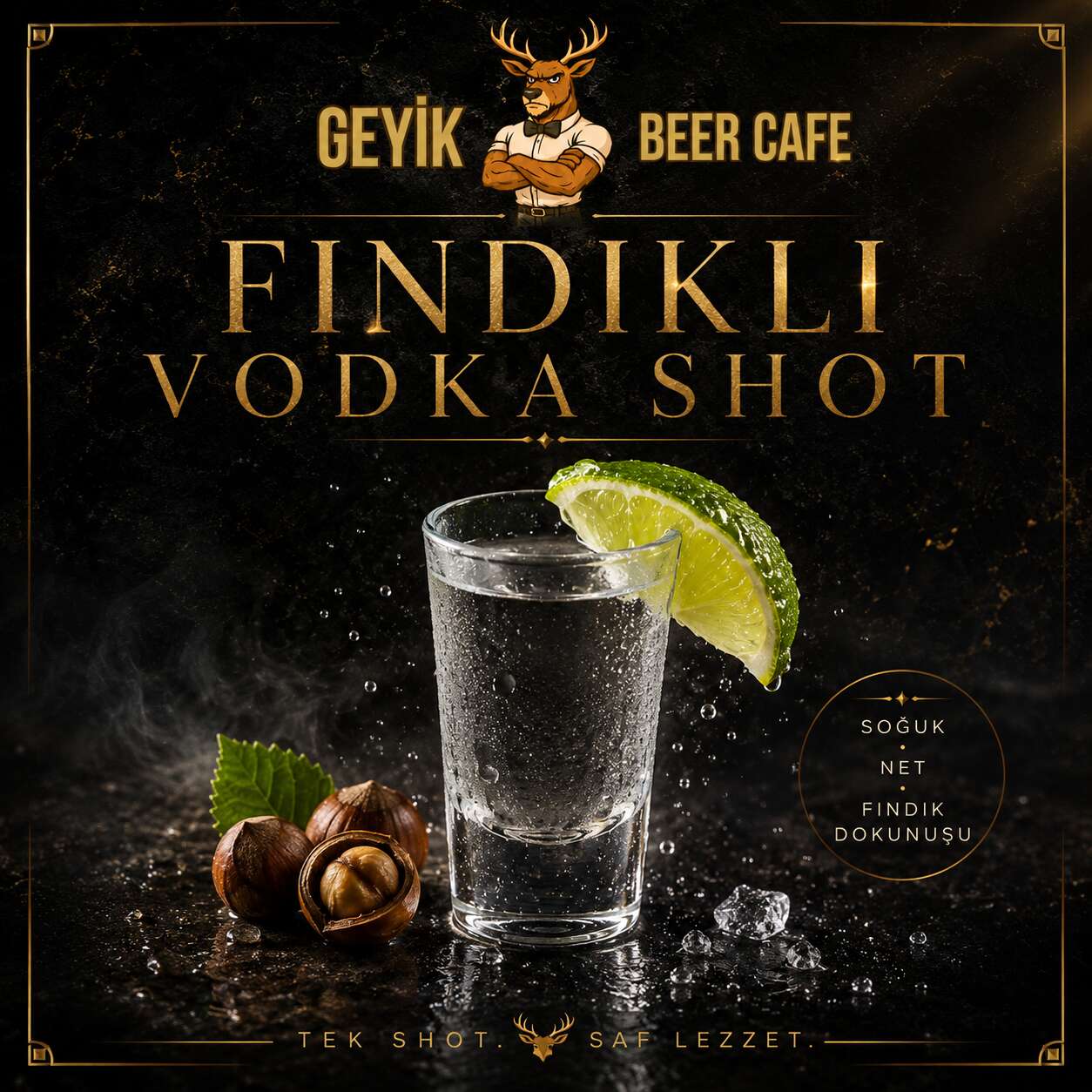 Hazelnut Vodka Shot