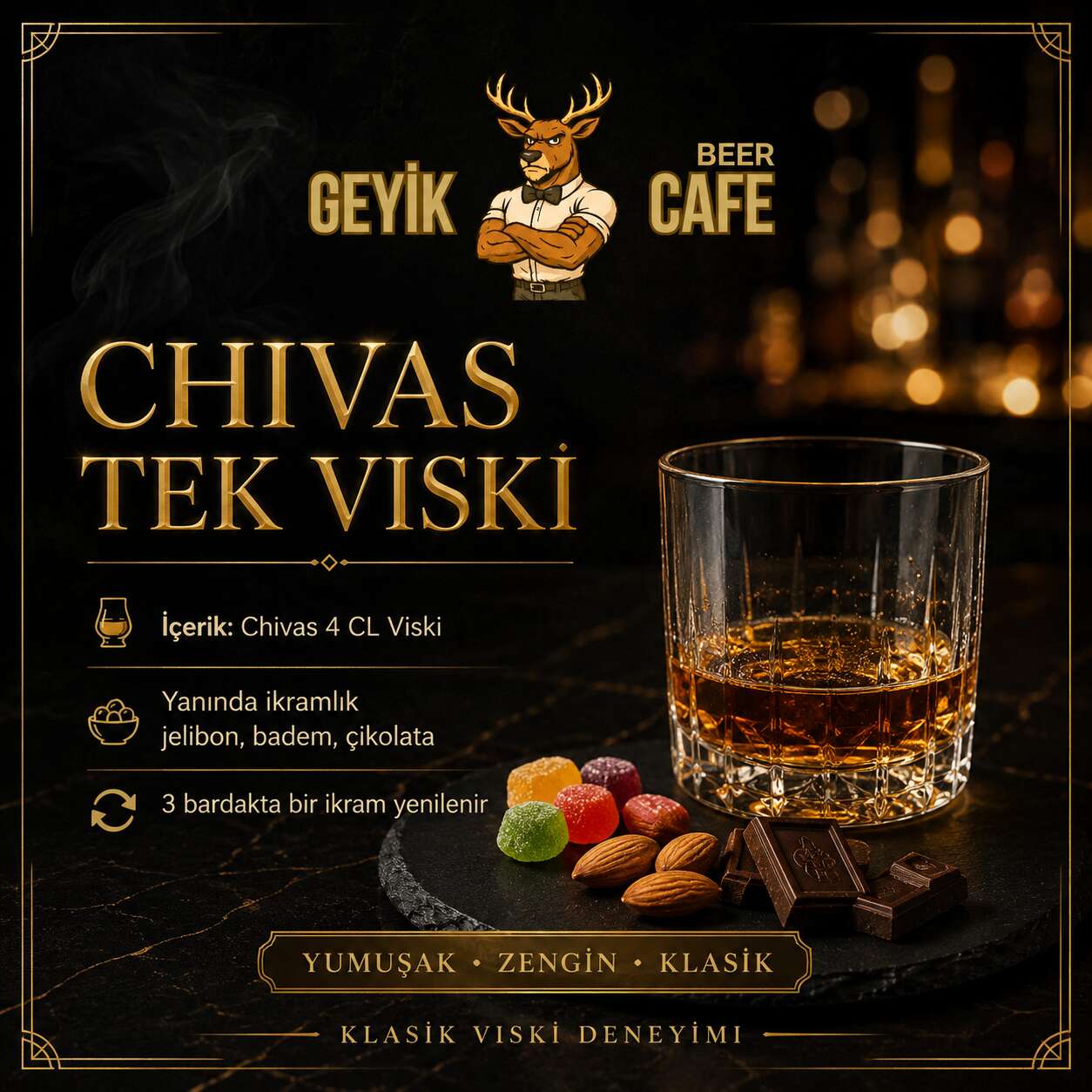 Single Chivas whisky
