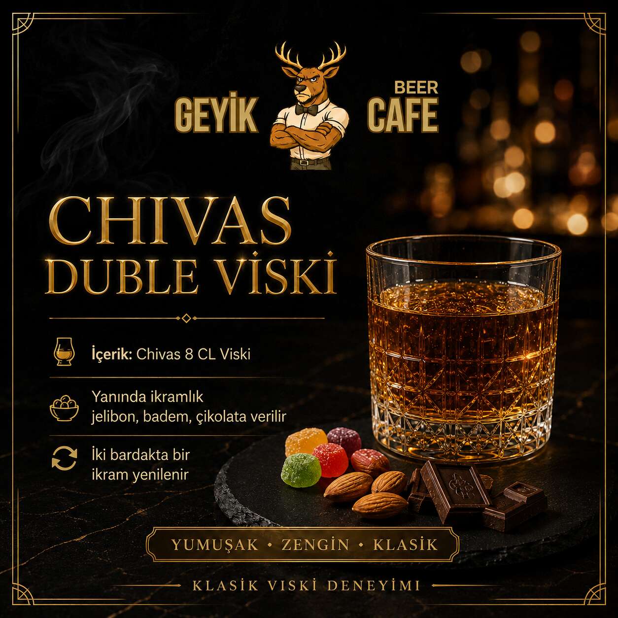 Double Chivas whisky