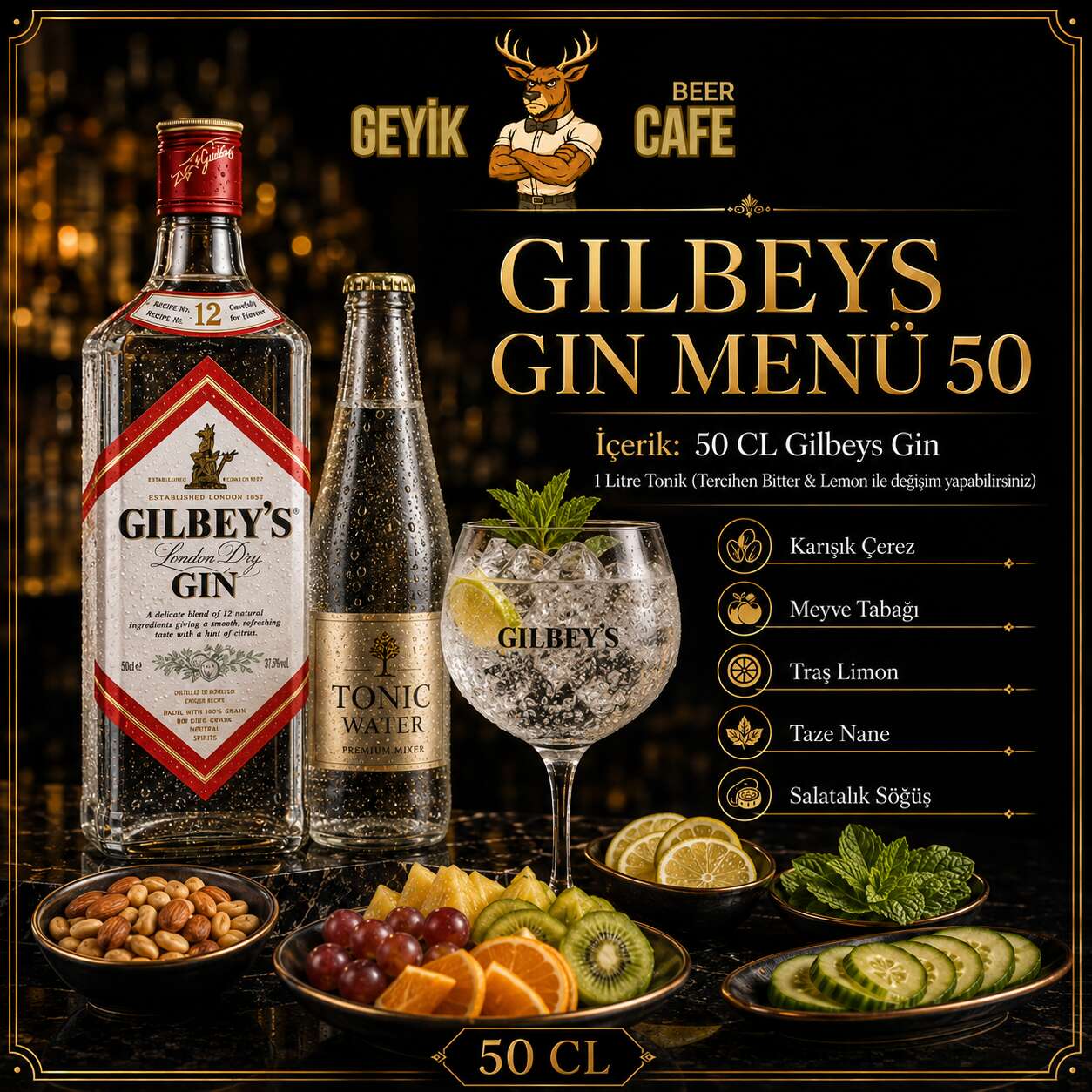 Gilbeys Gin Menu 50