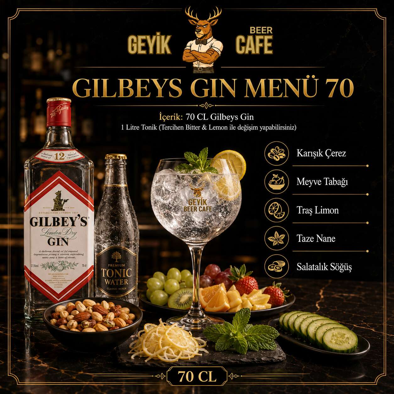 Gilbey's Gin Menu 70