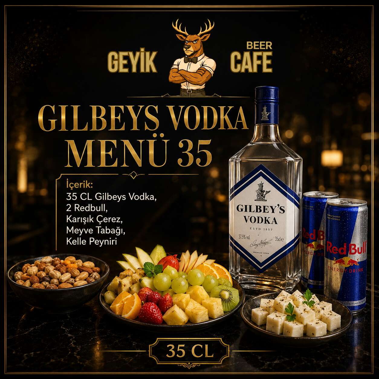 Gilbey's Vodka Set, 35 cl