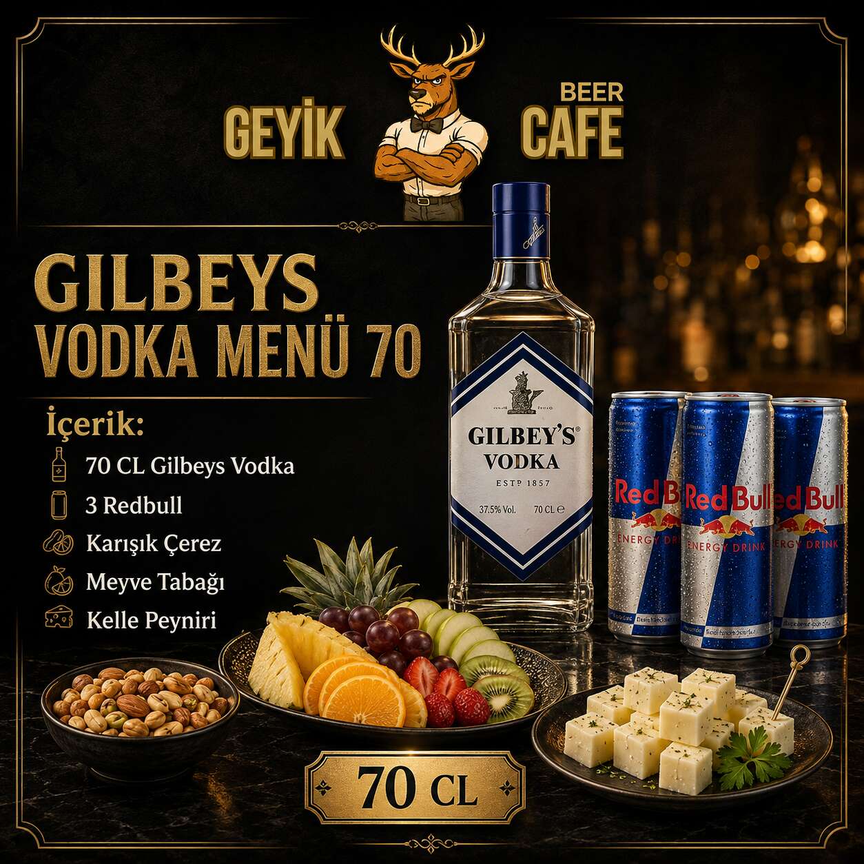 Gilbeys Vodka Menu 70 cl