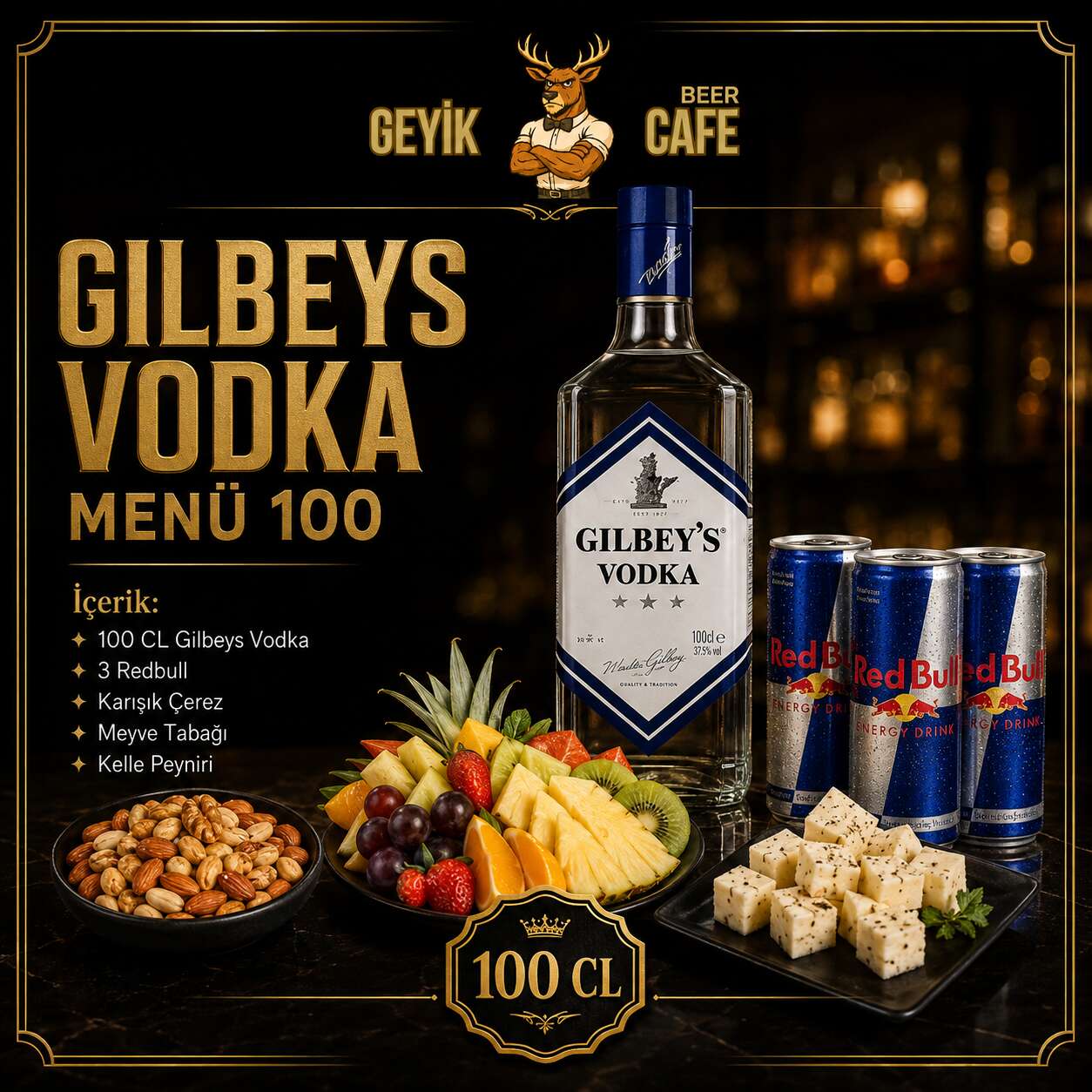 Gilbeys Vodka Set 100
