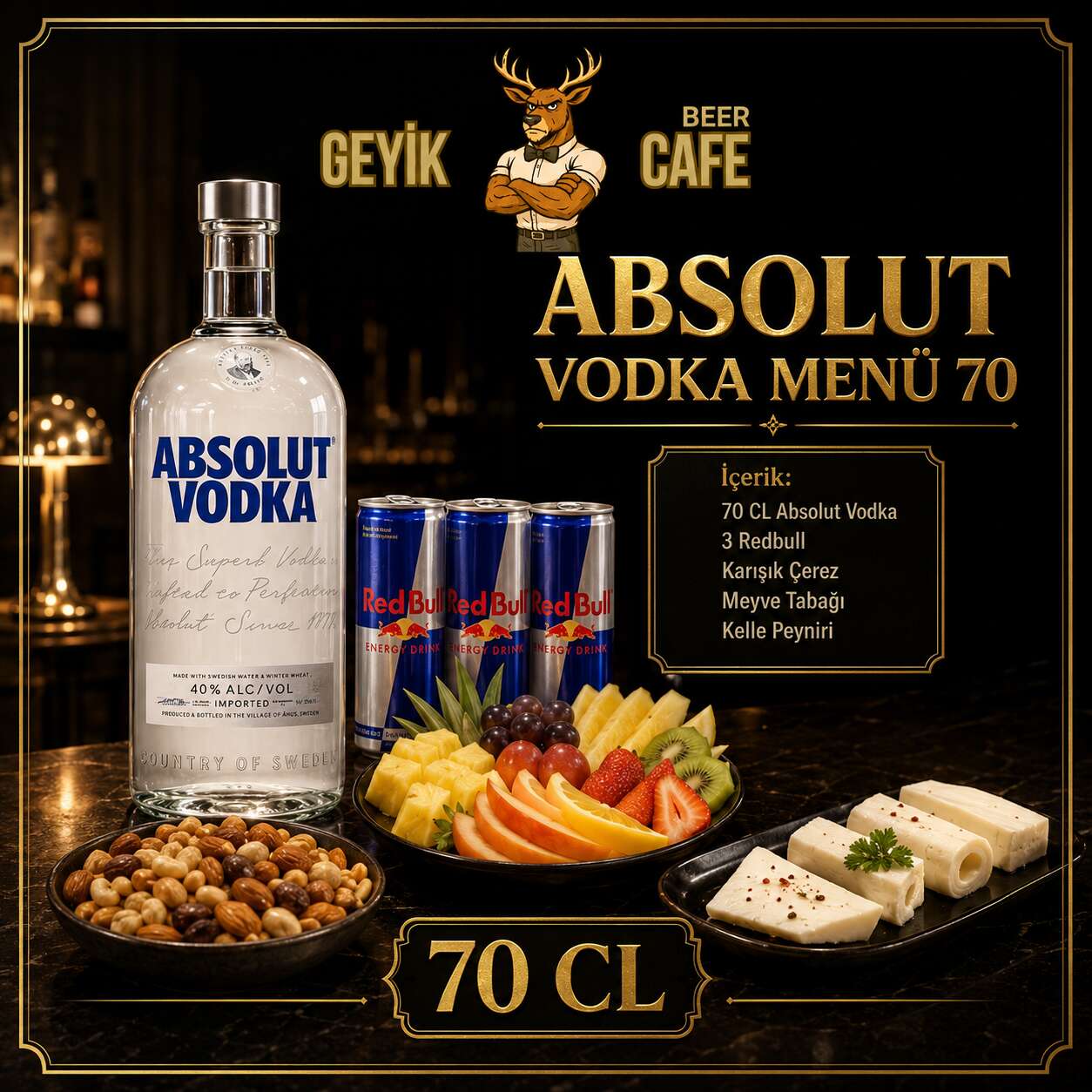 Absolut Vodka Menu 70