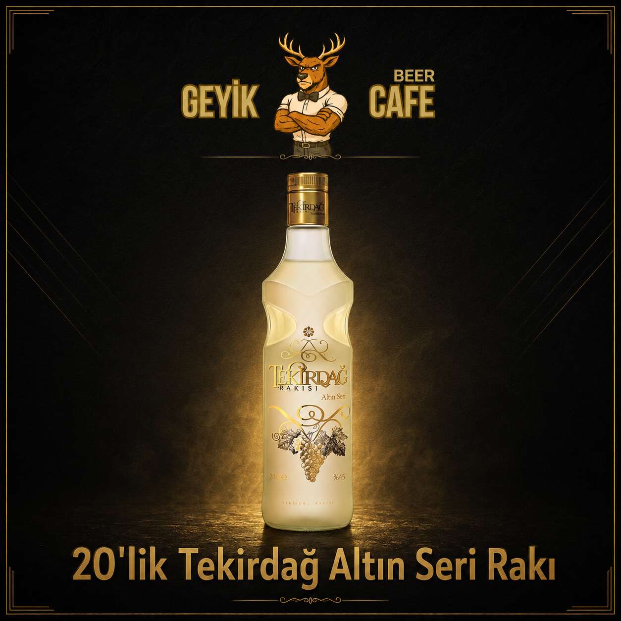 20 cl Tekirdağ Altın Seri Rakı