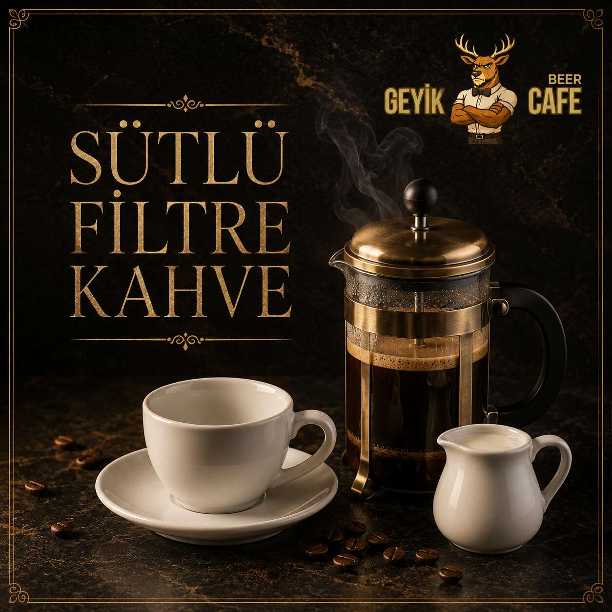 Filter Coffee with Milk