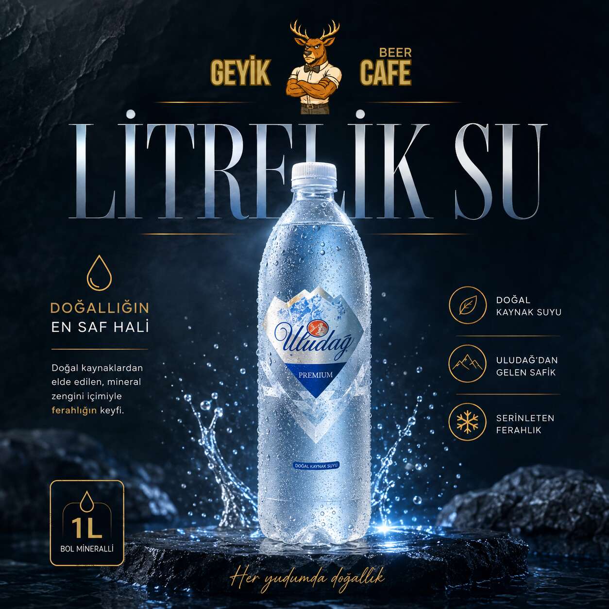 One-liter water