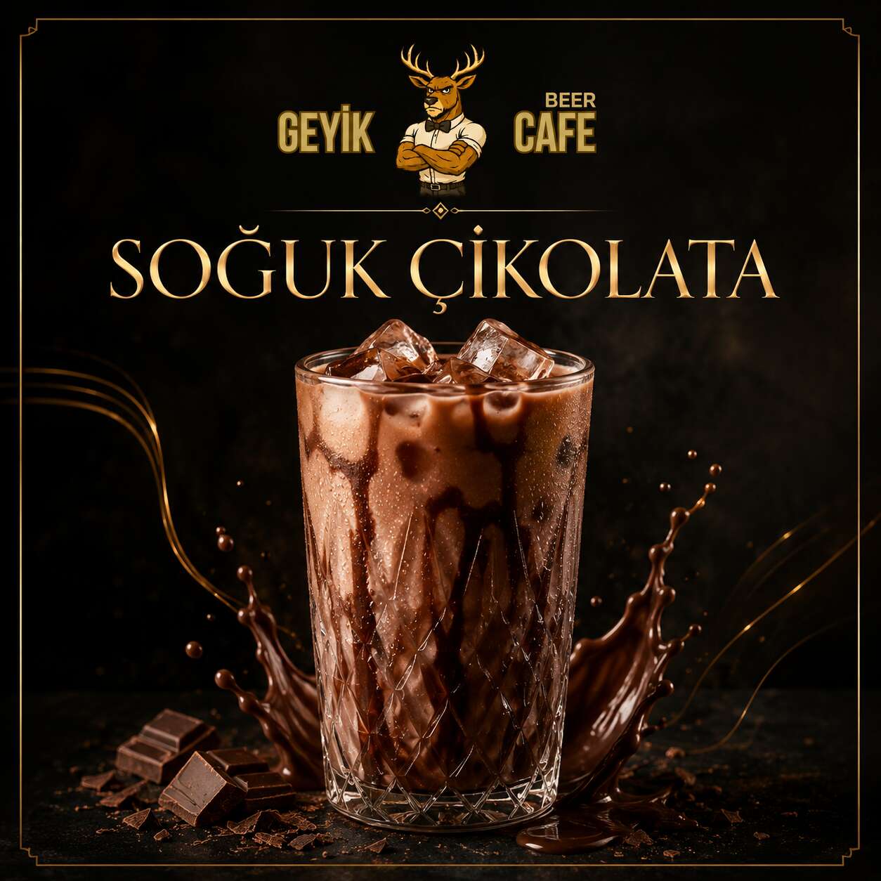 Cold chocolate drink
