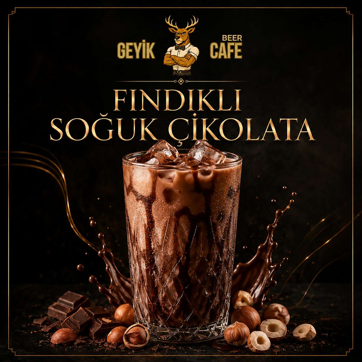 Hazelnut cold chocolate