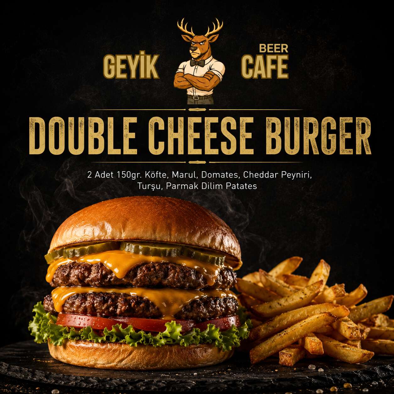 Double cheeseburger